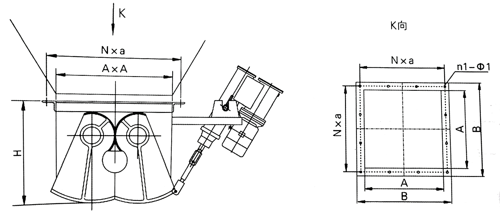 電液動(dòng)腭式閘門(mén)選型